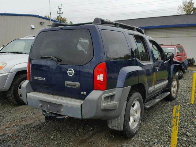 5N1AN08W26C505846 - 2006 NISSAN XTERRA OFF BLUE photo 4