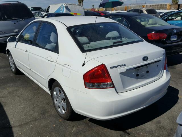 KNAFE122985570381 - 2008 KIA SPECTRA EX WHITE photo 3