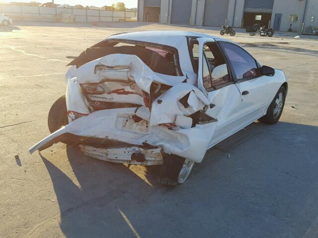 1G1JF52FX37252585 - 2003 CHEVROLET CAVALIER L WHITE photo 4