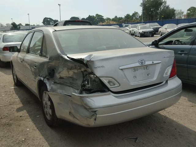 4T1BF28BXYU101376 - 2000 TOYOTA AVALON XL Сұр фото 3