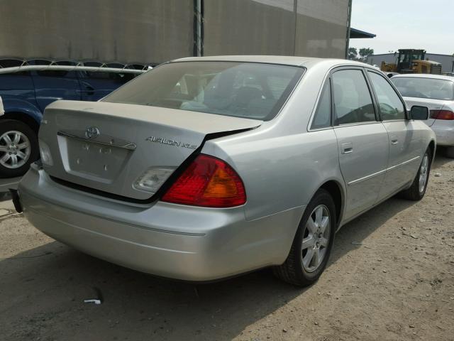 4T1BF28BXYU101376 - 2000 TOYOTA AVALON XL GRAY photo 4