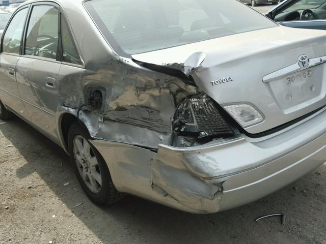 4T1BF28BXYU101376 - 2000 TOYOTA AVALON XL Сұр фото 9