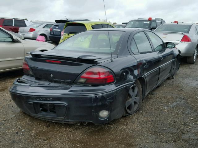 1G2NW52E42M673156 - 2002 PONTIAC GRAND AM BLACK photo 4