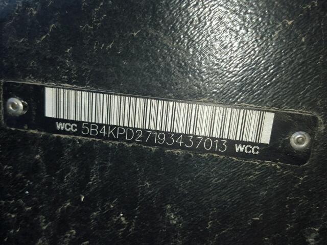 5B4KPD27193437013 - 2009 WORKHORSE CUSTOM CHASSIS COMMERCIAL ნარინჯისფერი ფოტო 10