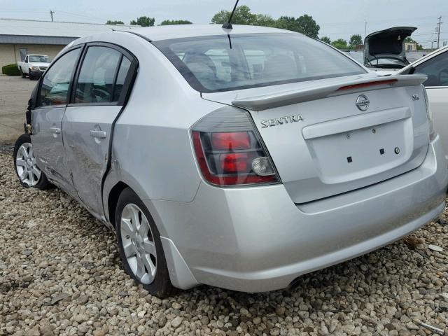 3N1AB6AP4CL607607 - 2012 NISSAN SENTRA 2.0 SILVER photo 3