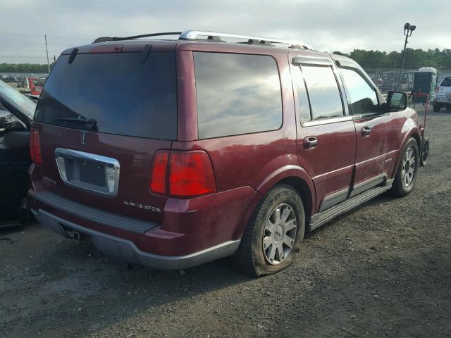 5LMFU28R54LJ02405 - 2004 LINCOLN NAVIGATOR Rot Foto 4