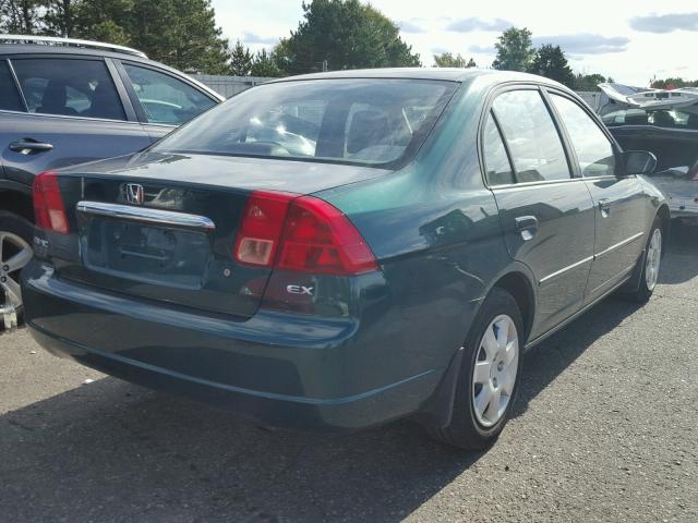 1HGES26792L008259 - 2002 HONDA CIVIC GREEN photo 4