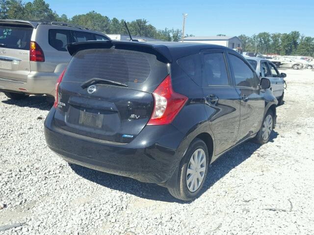 3N1CE2CP8EL360438 - 2014 NISSAN VERSA NOTE BLACK photo 4