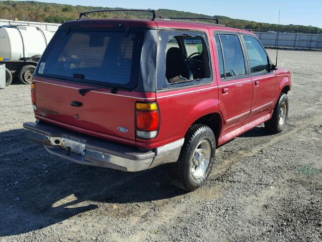 1FMDU34X0SUA34123 - 1995 FORD EXPLORER BURGUNDY photo 4