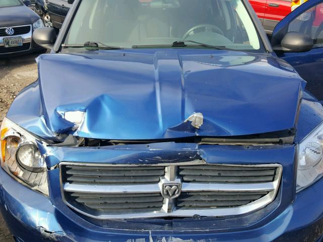 1B3HB48A39D117452 - 2009 DODGE CALIBER SX BLUE photo 7