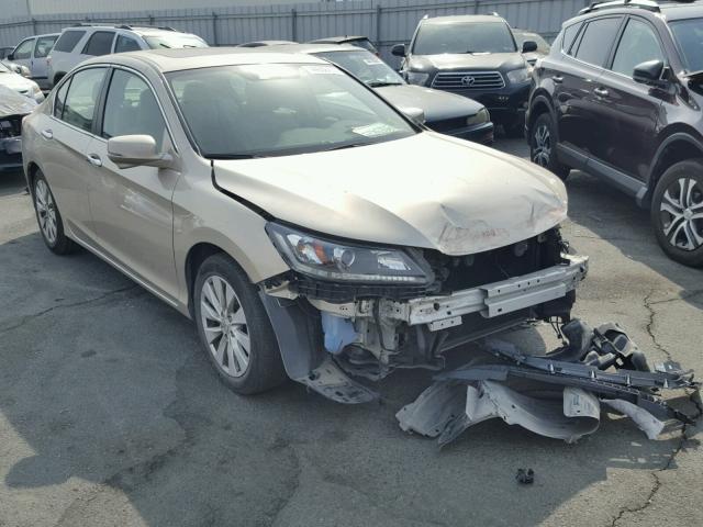 1HGCR2F89FA101747 - 2015 HONDA ACCORD EXL BEIGE photo 1