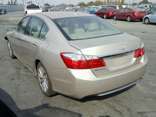 1HGCR2F89FA101747 - 2015 HONDA ACCORD EXL BEIGE photo 3