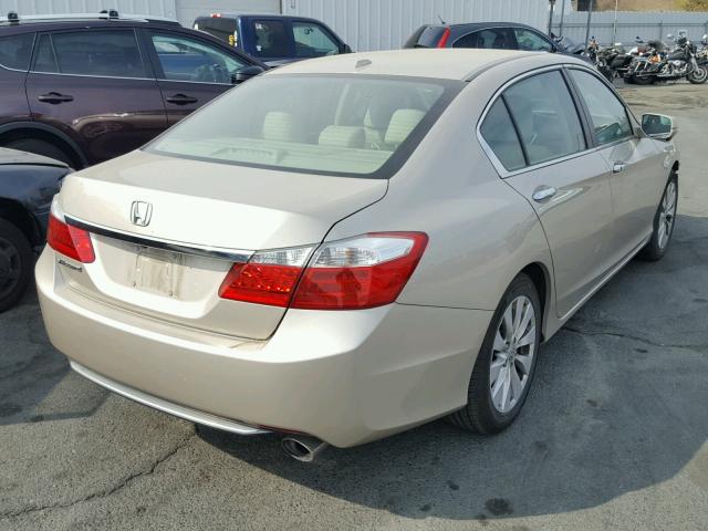 1HGCR2F89FA101747 - 2015 HONDA ACCORD EXL BEIGE photo 4