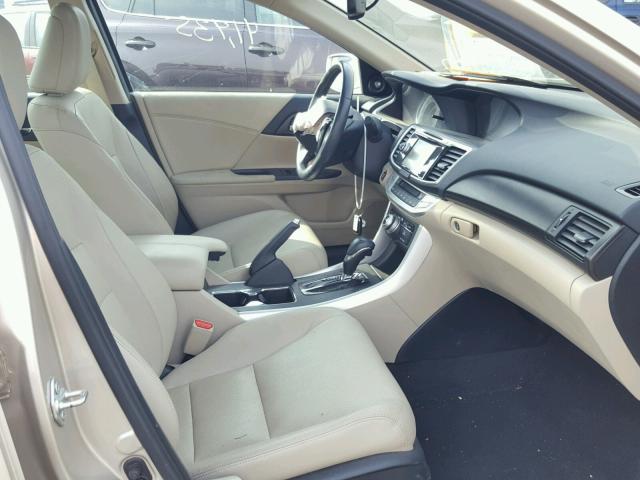 1HGCR2F89FA101747 - 2015 HONDA ACCORD EXL BEIGE photo 5