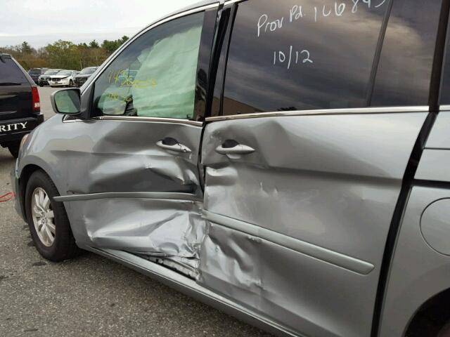 5FNRL38448B018148 - 2008 HONDA ODYSSEY EX GRAY photo 9