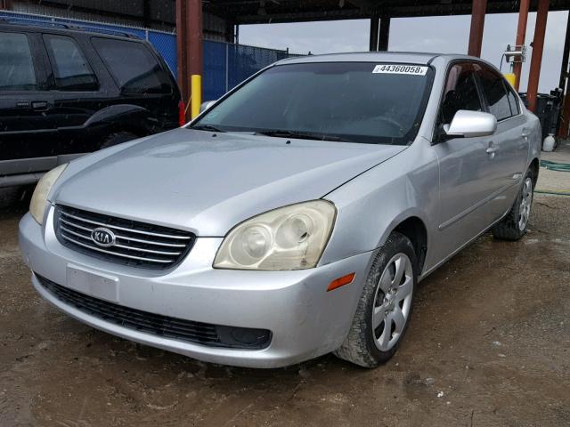 KNAGE123875109491 - 2007 KIA OPTIMA SILVER photo 2