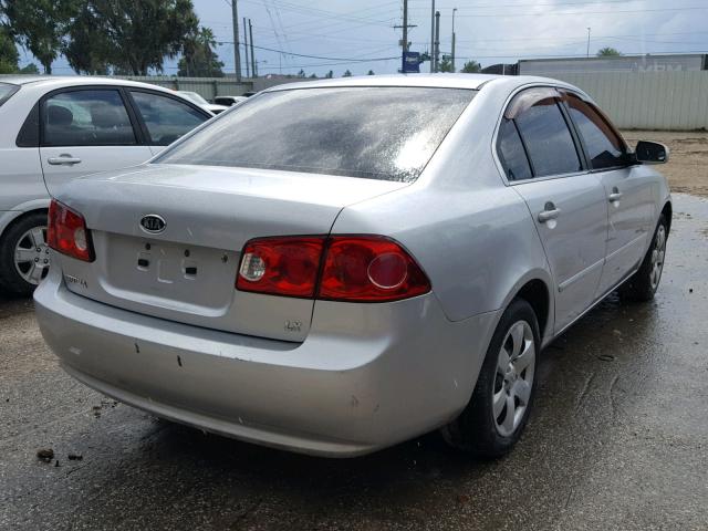 KNAGE123875109491 - 2007 KIA OPTIMA SILVER photo 4