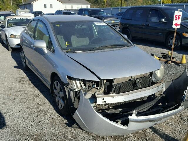 1HGFA16566L030838 - 2006 HONDA CIVIC LX SILVER photo 1