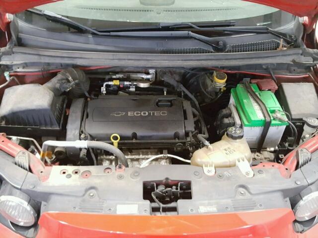 1G1JB6SH9C4153972 - 2012 CHEVROLET SONIC LS RED photo 7