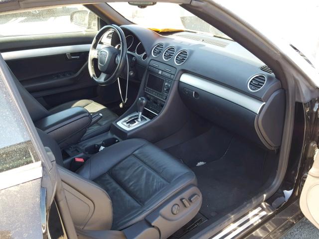 WAUBF48H87K016497 - 2007 AUDI A4 S-LINE BLACK photo 5