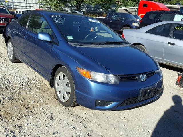 2HGFG12658H541728 - 2008 HONDA CIVIC LX BLUE photo 1