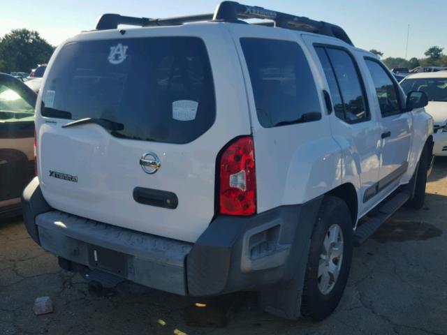 5N1AN08U56C515267 - 2006 NISSAN XTERRA WHITE photo 4