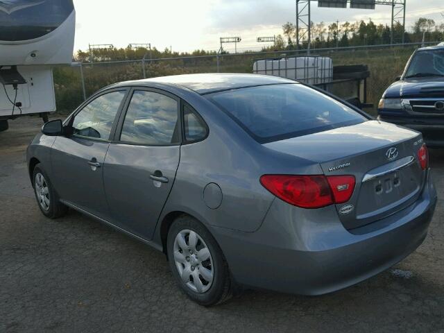 KMHDU4BD7AU120378 - 2010 HYUNDAI ELANTRA BL GRAY photo 3