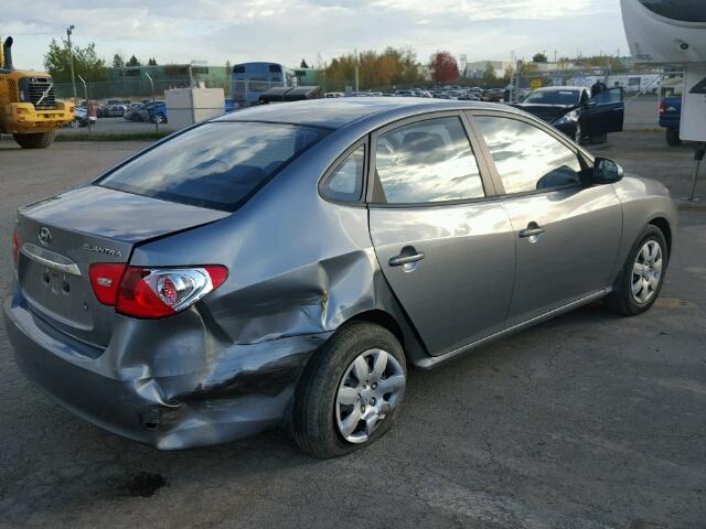 KMHDU4BD7AU120378 - 2010 HYUNDAI ELANTRA BL GRAY photo 4