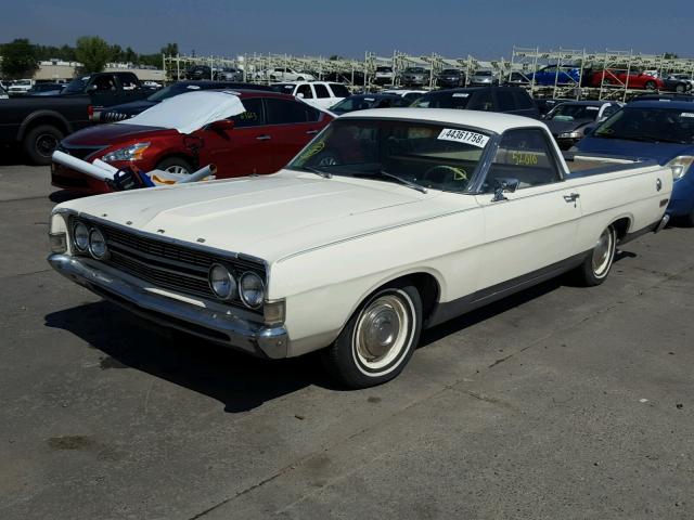 8K47C175439 - 1968 FORD RANCHERO WHITE photo 2