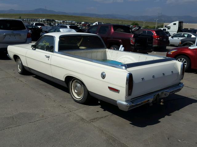 8K47C175439 - 1968 FORD RANCHERO WHITE photo 3