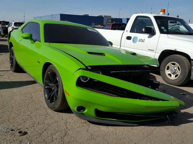 2C3CDZBT4HH604773 - 2017 DODGE CHALLENGER GREEN photo 1