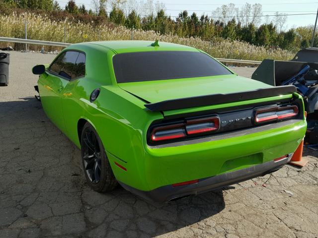 2C3CDZBT4HH604773 - 2017 DODGE CHALLENGER GREEN photo 3