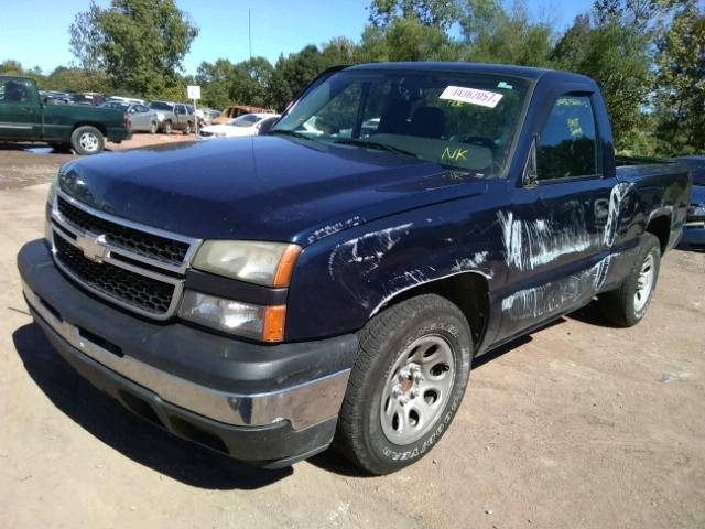 3GCEC14X07G236163 - 2007 CHEVROLET SILVERADO BLUE photo 2