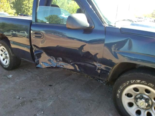 3GCEC14X07G236163 - 2007 CHEVROLET SILVERADO BLUE photo 9