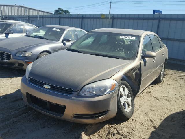 2G1WT58NX79103398 - 2007 CHEVROLET IMPALA LT TAN photo 2