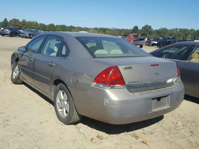 2G1WT58NX79103398 - 2007 CHEVROLET IMPALA LT TAN photo 3