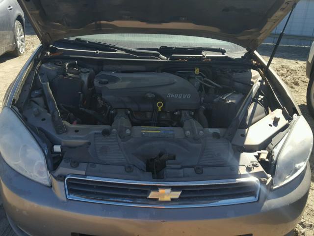 2G1WT58NX79103398 - 2007 CHEVROLET IMPALA LT TAN photo 7