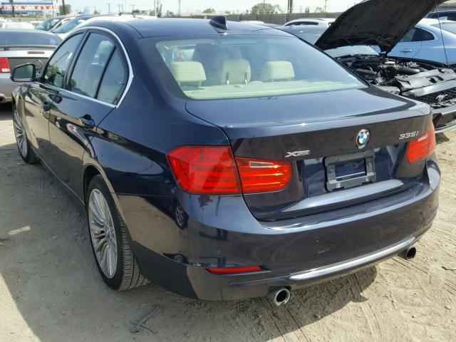 WBA3B9C52DF801063 - 2013 BMW 335 XI Mavi foto 3