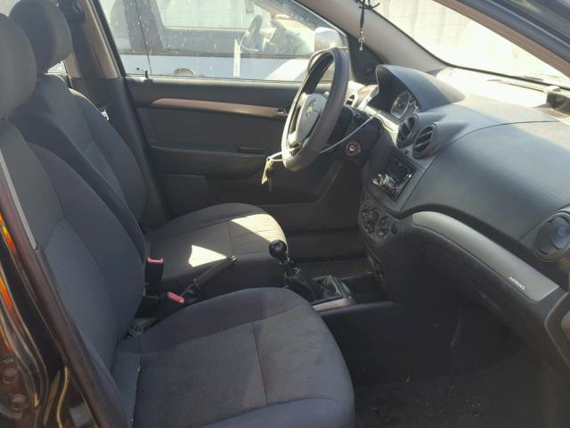 KL1TD56667B058176 - 2007 CHEVROLET AVEO BASE Qara foto 5