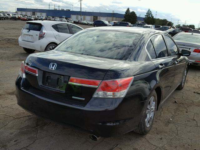 1HGCP2F64CA079818 - 2012 HONDA ACCORD SE BLACK photo 4