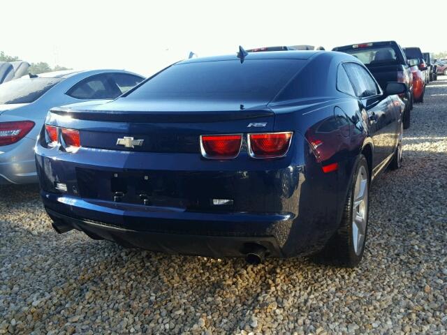 2G1FC1EV3A9142676 - 2010 CHEVROLET CAMARO LT BLUE photo 4