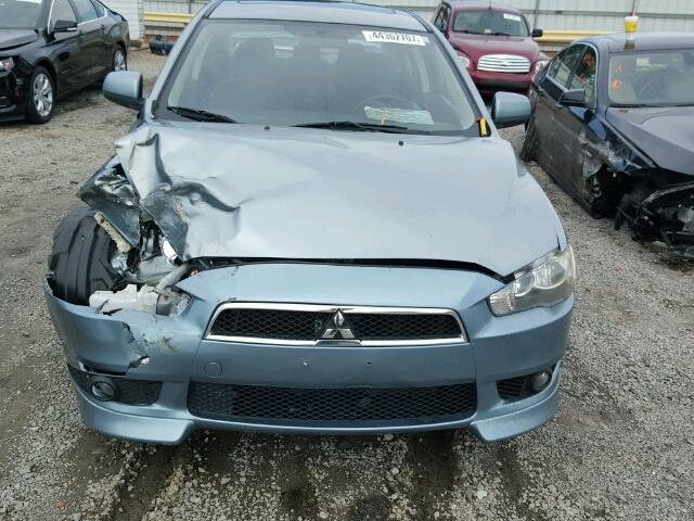 JA3AU86U48U024855 - 2008 MITSUBISHI LANCER GTS BLUE photo 9