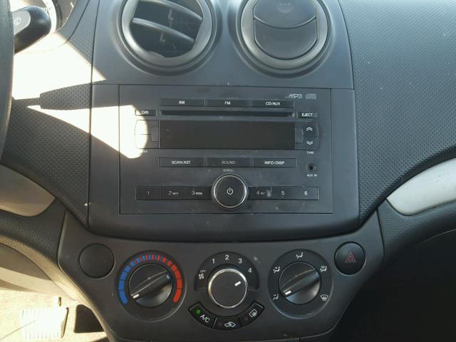 KL1TD56627B062662 - 2007 CHEVROLET AVEO BASE Сұр фото 9