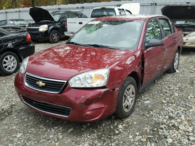 1G1ZS58FX7F104731 - 2007 CHEVROLET MALIBU LS MAROON photo 2