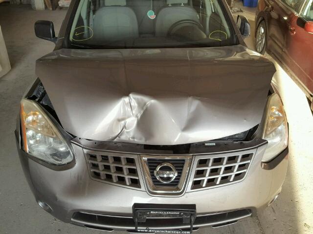 JN8AS58V48W407487 - 2008 NISSAN ROGUE S GRAY photo 7