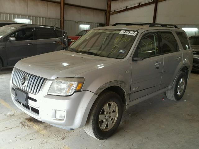 4M2CU81Z18KJ09056 - 2008 MERCURY MARINER SILVER photo 2