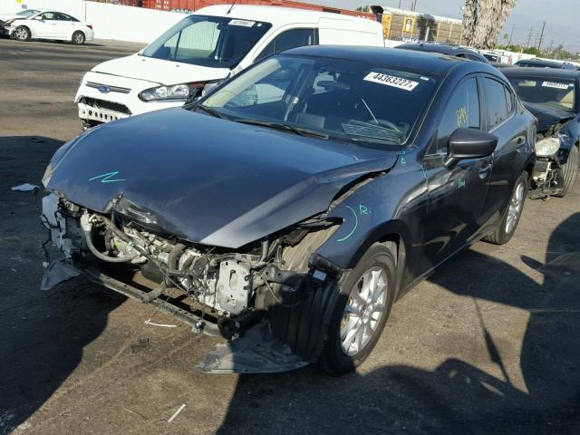 JM1BM1V72G1317887 - 2016 MAZDA 3 BLACK photo 2