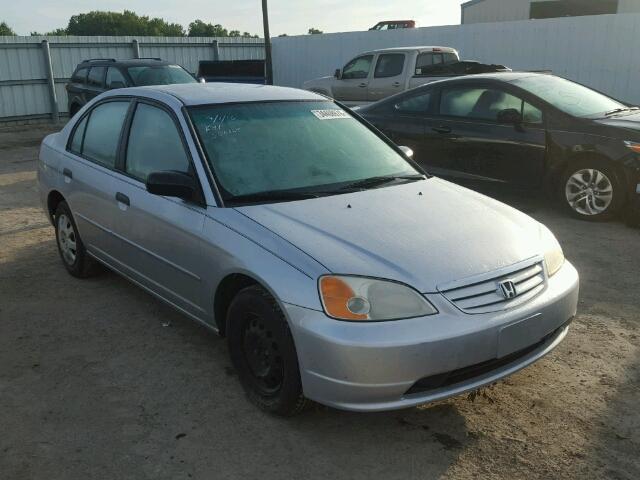 2HGES16591H595633 - 2001 HONDA CIVIC LX SILVER photo 1