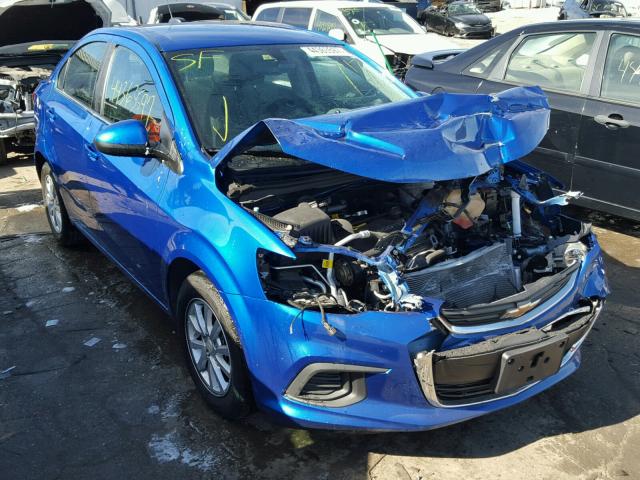 1G1JD5SH2H4113633 - 2017 CHEVROLET SONIC LT BLUE photo 1