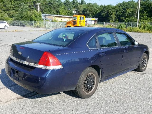 2G1WS57M991300463 - 2009 CHEVROLET IMPALA POL BLUE photo 4